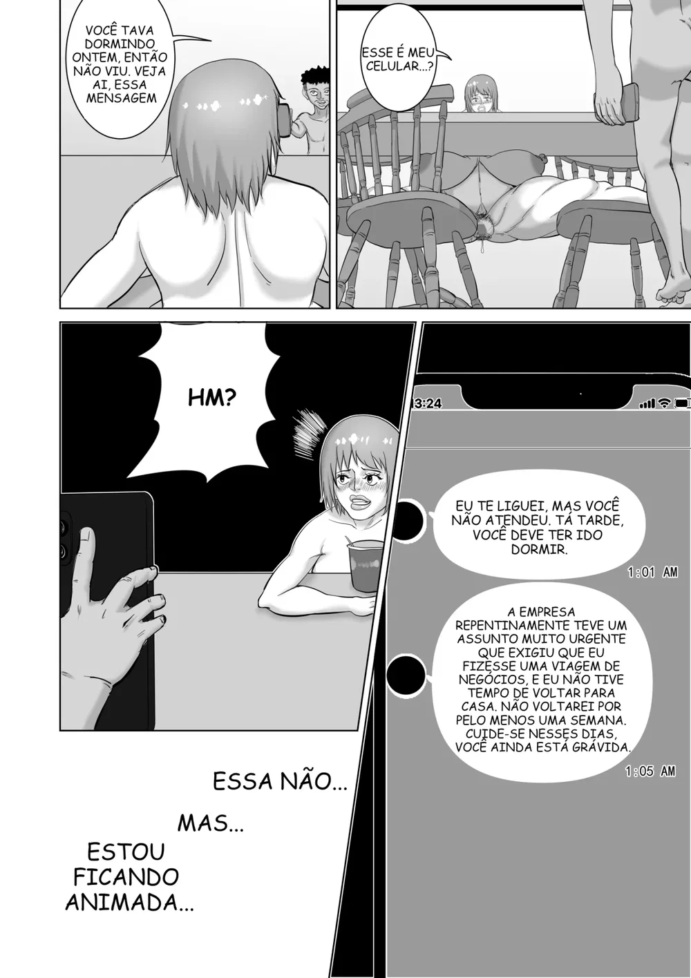 A Esposa Peituda e Vadia e Seu Marido Afeminado — Capítulo 1 A Esposa Peituda e Vadia e Seu Marido Afeminado — Capítulo 1, página 16 | Quadrinhos Eróticos em Português