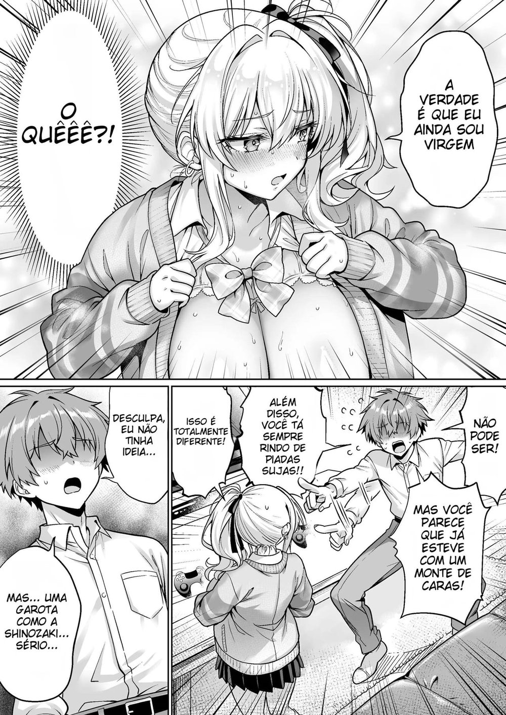 A Gyaru Atrevida da Turma Era Virgem ~ A História de Como Transamos Sem Camisinha Pela Primeira Vez, Com Direito a Clímax e Ejaculação Interna ~ — Capítulo 1 A Gyaru Atrevida da Turma Era Virgem ~ A História de Como Transamos Sem Camisinha Pela Primeira Vez, Com Direito a Clímax e Ejaculação Interna ~ — Capítulo 1, página 14 | Quadrinhos Eróticos em Português