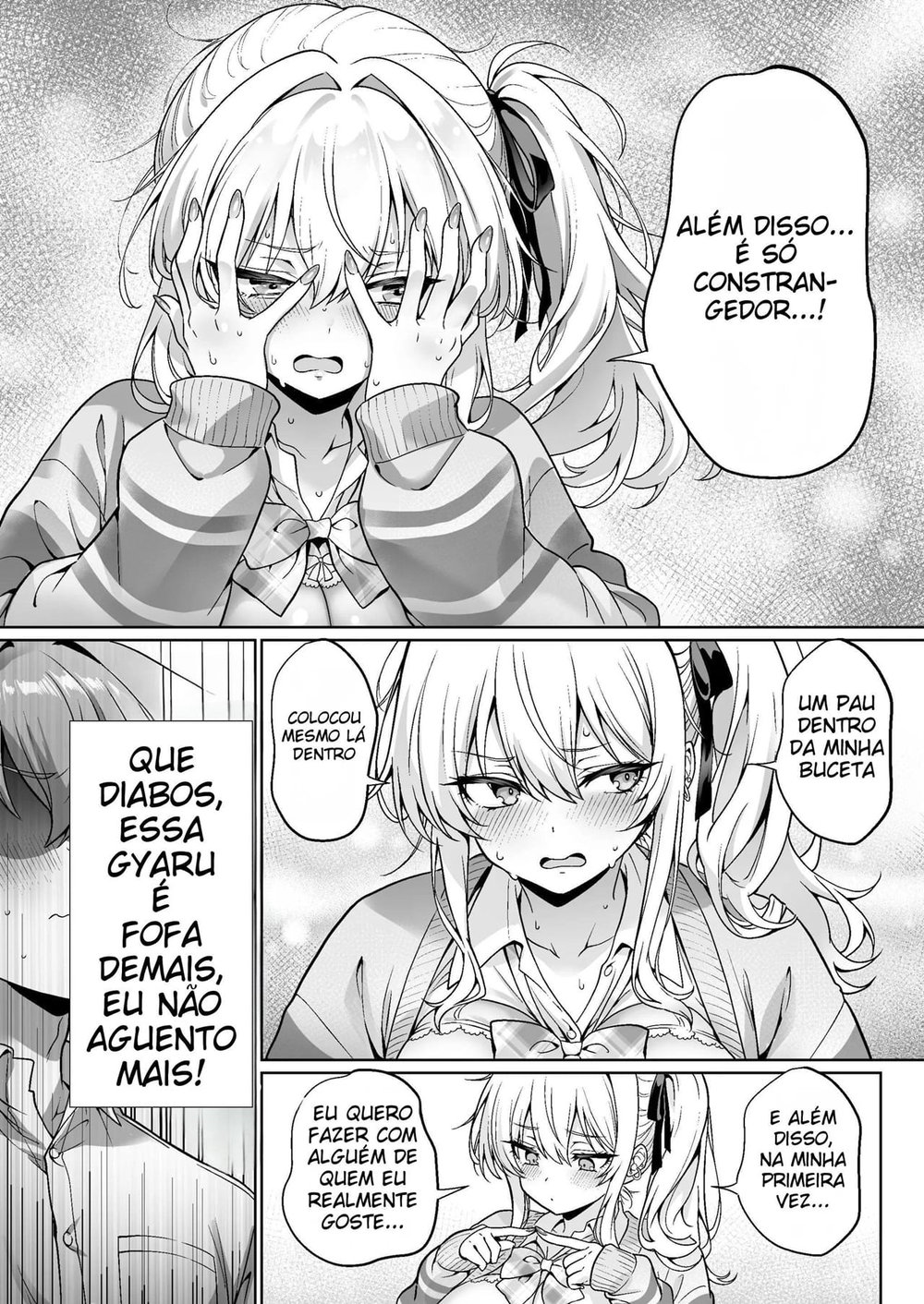 A Gyaru Atrevida da Turma Era Virgem ~ A História de Como Transamos Sem Camisinha Pela Primeira Vez, Com Direito a Clímax e Ejaculação Interna ~ — Capítulo 1 A Gyaru Atrevida da Turma Era Virgem ~ A História de Como Transamos Sem Camisinha Pela Primeira Vez, Com Direito a Clímax e Ejaculação Interna ~ — Capítulo 1, página 15 | Quadrinhos Eróticos em Português