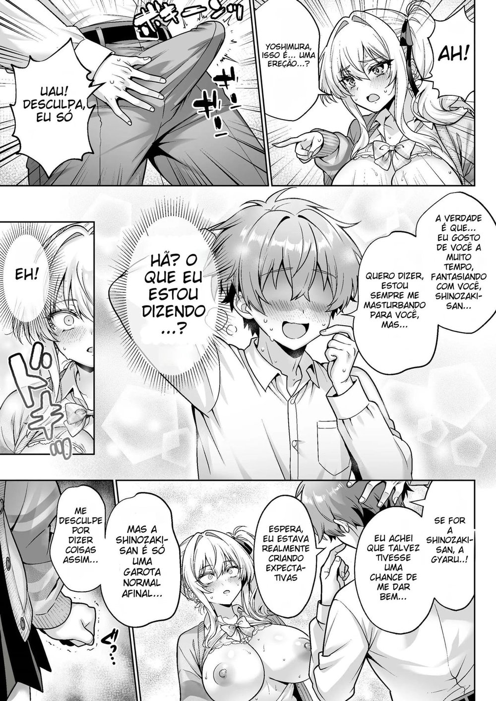 A Gyaru Atrevida da Turma Era Virgem ~ A História de Como Transamos Sem Camisinha Pela Primeira Vez, Com Direito a Clímax e Ejaculação Interna ~ — Capítulo 1 A Gyaru Atrevida da Turma Era Virgem ~ A História de Como Transamos Sem Camisinha Pela Primeira Vez, Com Direito a Clímax e Ejaculação Interna ~ — Capítulo 1, página 16 | Quadrinhos Eróticos em Português