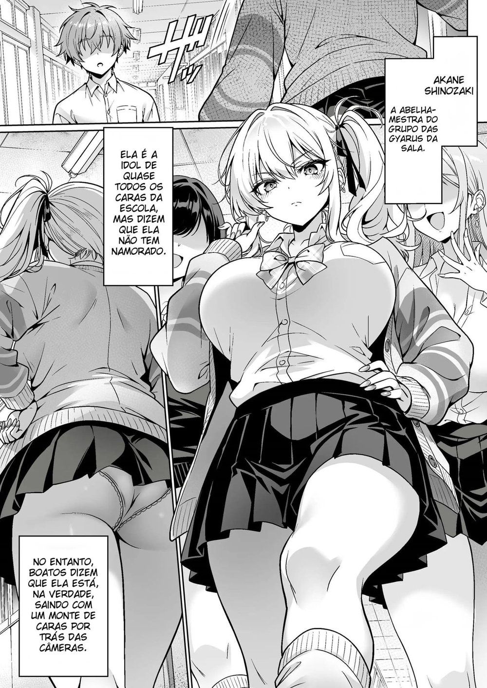 A Gyaru Atrevida da Turma Era Virgem ~ A História de Como Transamos Sem Camisinha Pela Primeira Vez, Com Direito a Clímax e Ejaculação Interna ~ — Capítulo 1 A Gyaru Atrevida da Turma Era Virgem ~ A História de Como Transamos Sem Camisinha Pela Primeira Vez, Com Direito a Clímax e Ejaculação Interna ~ — Capítulo 1, página 2 | Quadrinhos Eróticos em Português