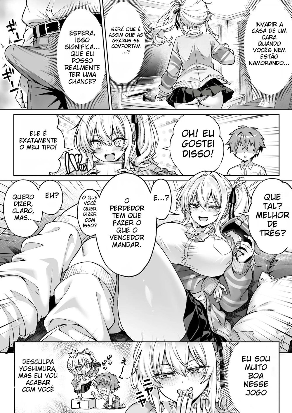 A Gyaru Atrevida da Turma Era Virgem ~ A História de Como Transamos Sem Camisinha Pela Primeira Vez, Com Direito a Clímax e Ejaculação Interna ~ — Capítulo 1 A Gyaru Atrevida da Turma Era Virgem ~ A História de Como Transamos Sem Camisinha Pela Primeira Vez, Com Direito a Clímax e Ejaculação Interna ~ — Capítulo 1, página 7 | Quadrinhos Eróticos em Português
