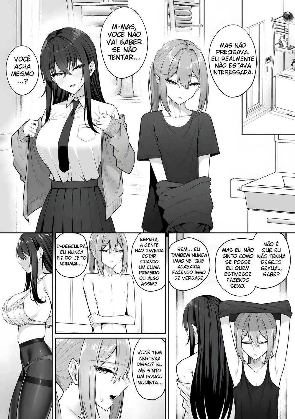 A Gyaru e Eu Trocamos de Sexo ~ Minha Versão Fêmea e o Novato — Capítulo 1, página 34 | Quadrinhos Eróticos em Português