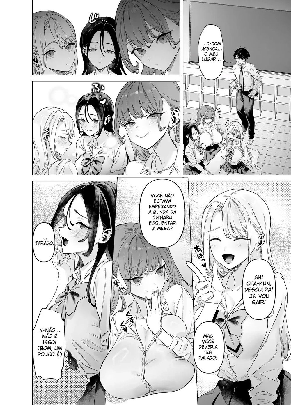 A Gyaru Marrenta Que Não Resiste a um Pau Grande e o Otaku Dotado — Capítulo 1, página 3 | Quadrinhos Eróticos em Português