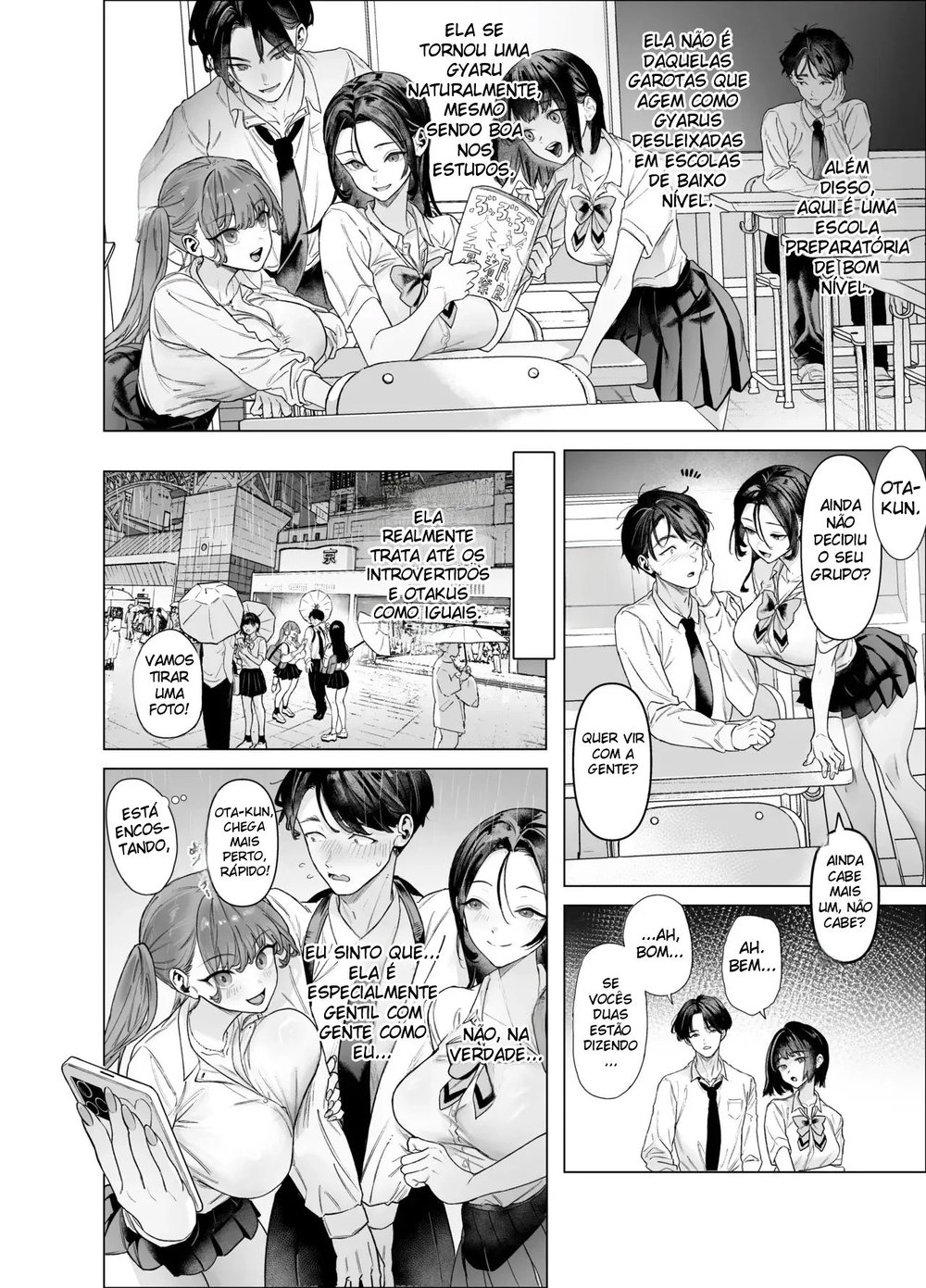 A Gyaru Marrenta Que Não Resiste a um Pau Grande e o Otaku Dotado — Capítulo 1, página 7 | Quadrinhos Eróticos em Português