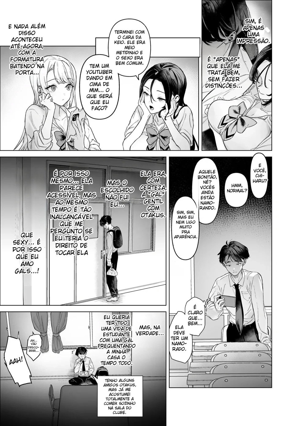 A Gyaru Marrenta Que Não Resiste a um Pau Grande e o Otaku Dotado — Capítulo 1, página 8 | Quadrinhos Eróticos em Português