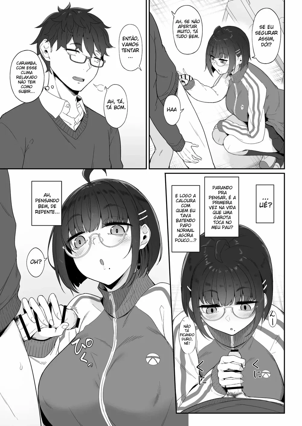 A História de Quando Emprestei Um Mangá para a Minha Kouhai Otaku e Ela Me Masturbou — Capítulo 1, página 10 | Quadrinhos Eróticos em Português