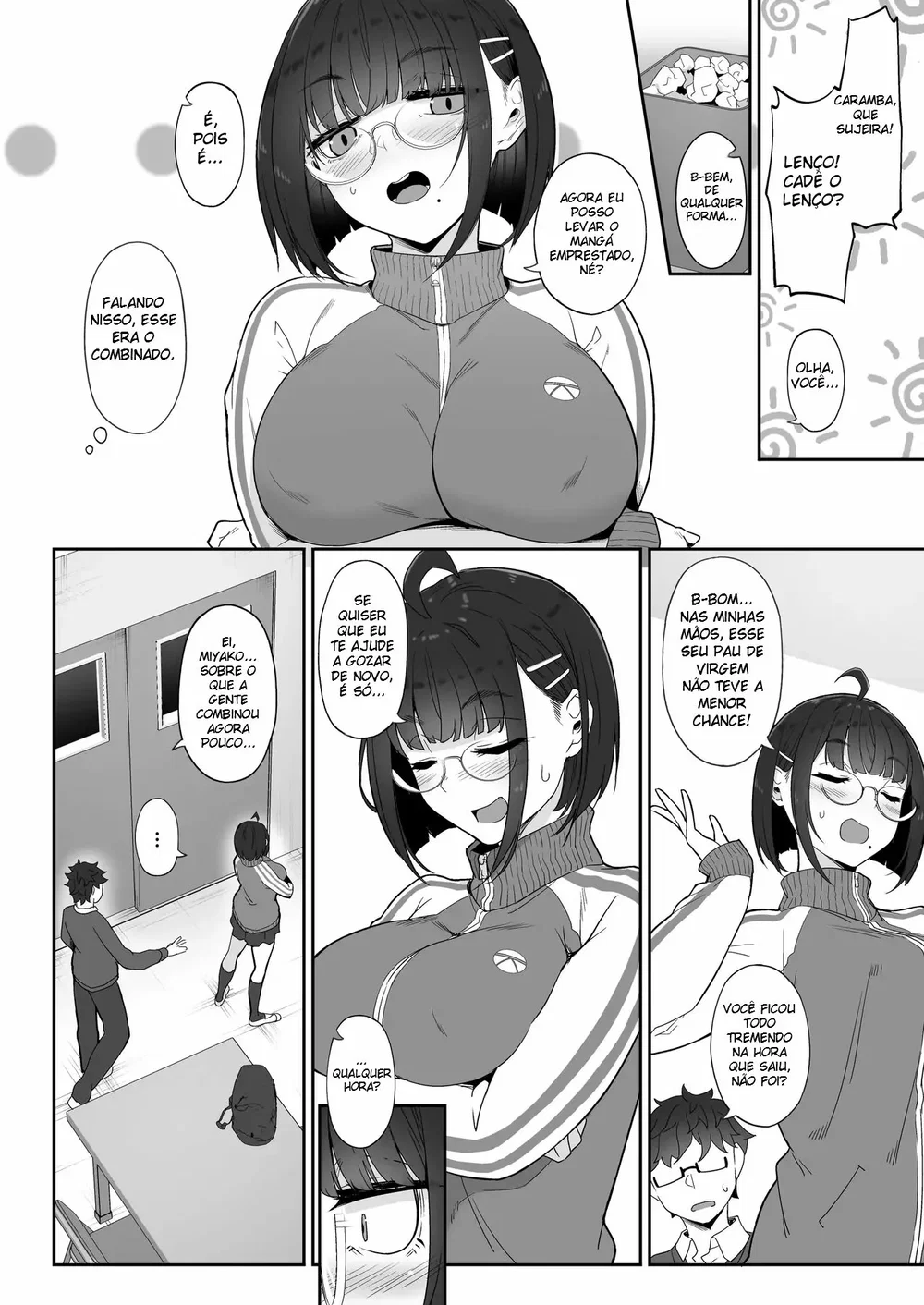 A História de Quando Emprestei Um Mangá para a Minha Kouhai Otaku e Ela Me Masturbou — Capítulo 1, página 15 | Quadrinhos Eróticos em Português