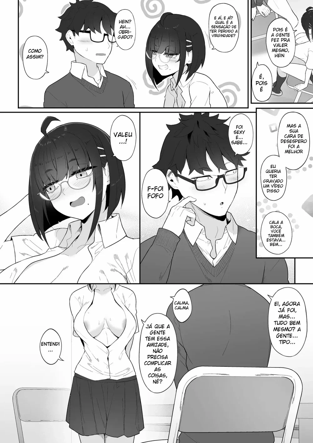 A História de Quando Emprestei Um Mangá para a Minha Kouhai Otaku e Ela Me Masturbou — Capítulo 1, página 59 | Quadrinhos Eróticos em Português