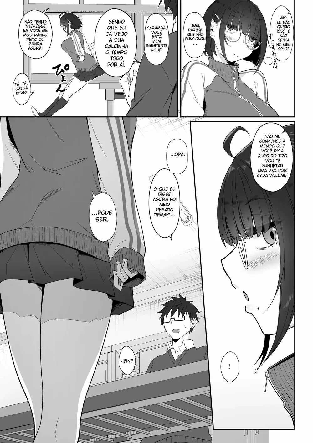 A História de Quando Emprestei Um Mangá para a Minha Kouhai Otaku e Ela Me Masturbou — Capítulo 1, página 6 | Quadrinhos Eróticos em Português
