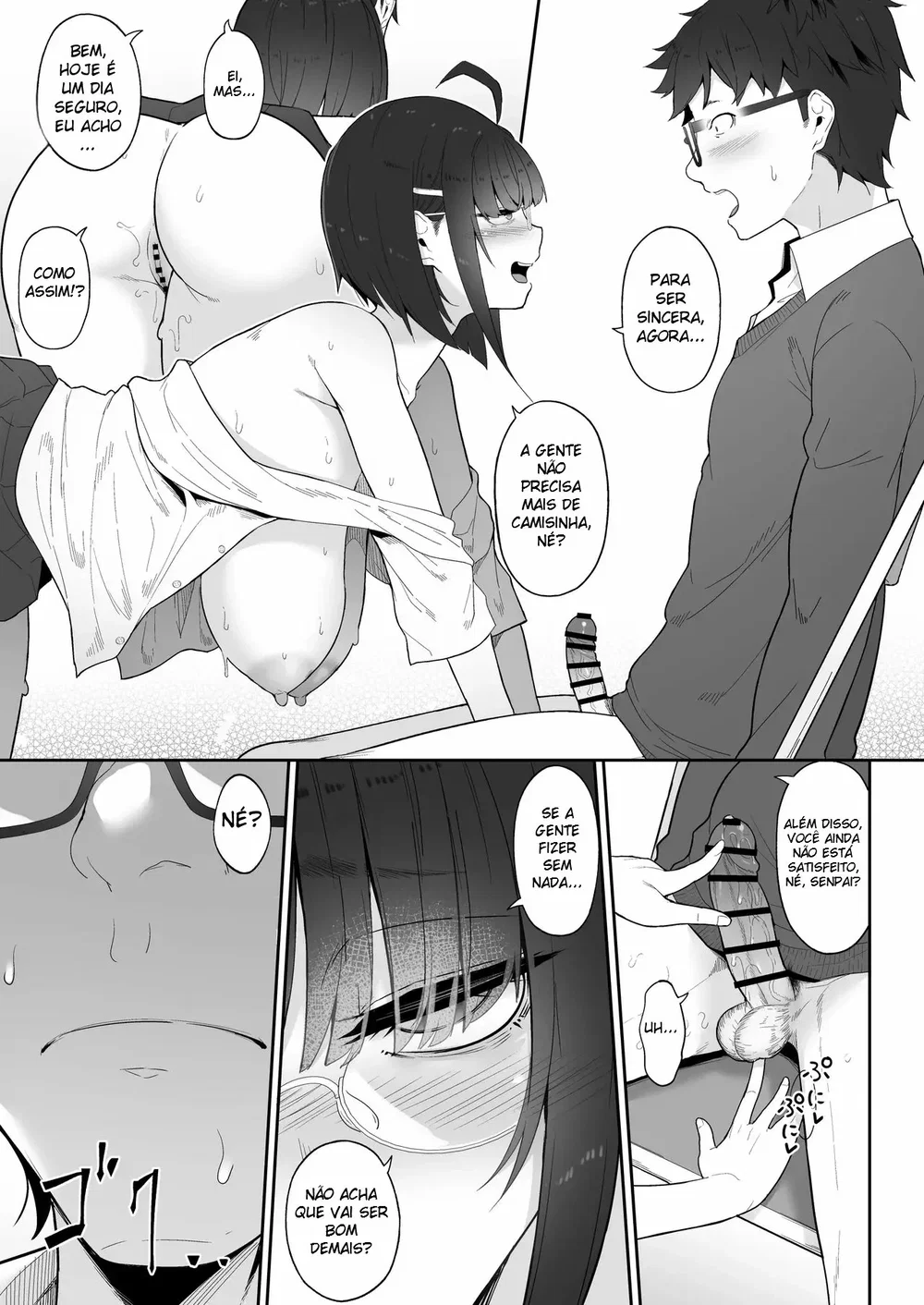 A História de Quando Emprestei Um Mangá para a Minha Kouhai Otaku e Ela Me Masturbou — Capítulo 1, página 64 | Quadrinhos Eróticos em Português