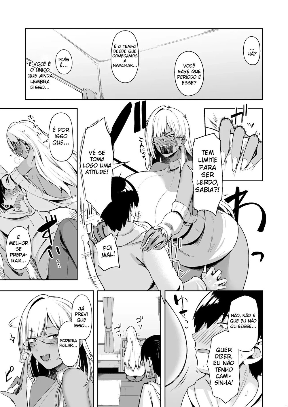 A História Sobre Fazer Sexo Sem Parar Com Uma Garota Gyaru Que por Algum Motivo Estava no Clube de Literatura — Capítulo 1 A História Sobre Fazer Sexo Sem Parar Com Uma Garota Gyaru Que por Algum Motivo Estava no Clube de Literatura — Capítulo 1, página 10 | Quadrinhos Eróticos em Português