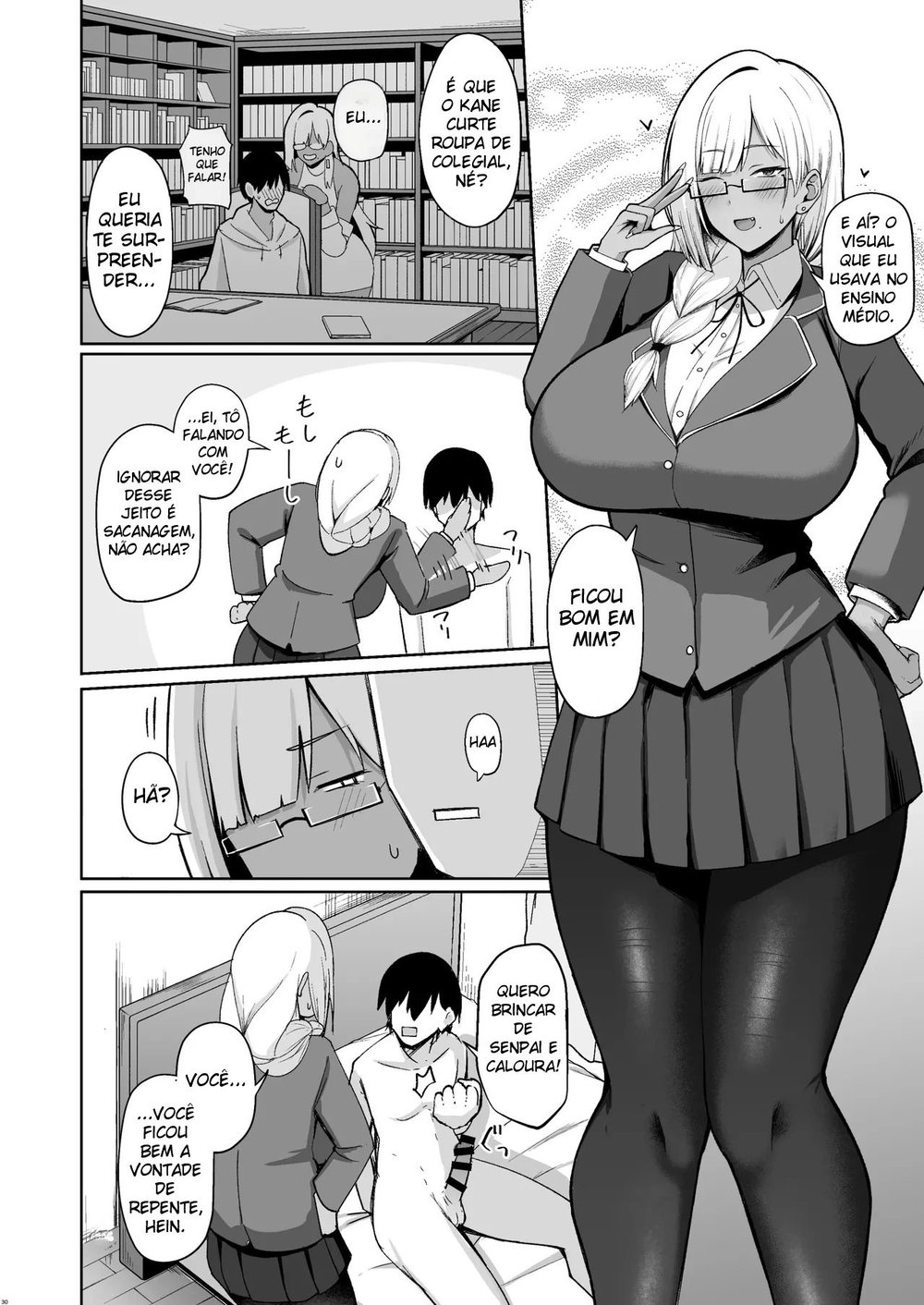 A História Sobre Fazer Sexo Sem Parar Com Uma Garota Gyaru Que por Algum Motivo Estava no Clube de Literatura — Capítulo 1 A História Sobre Fazer Sexo Sem Parar Com Uma Garota Gyaru Que por Algum Motivo Estava no Clube de Literatura — Capítulo 1, página 29 | Quadrinhos Eróticos em Português