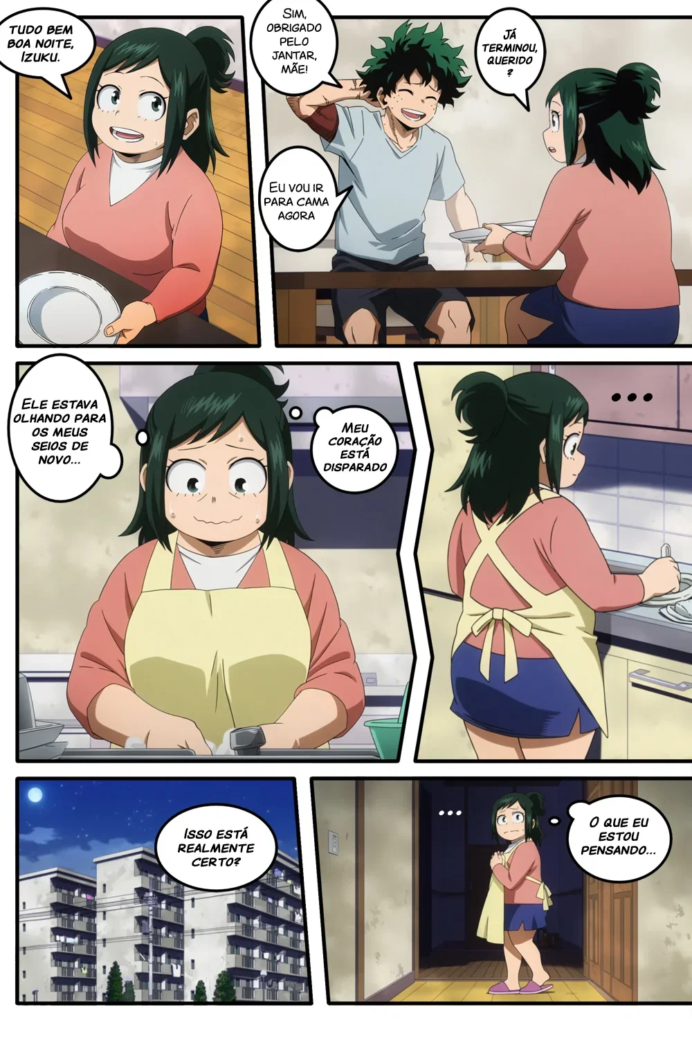 A Luxúria da Mamãe Midoriya — Capítulo 1 A Luxúria da Mamãe Midoriya — Capítulo 1, página 4 | Quadrinhos Eróticos em Português