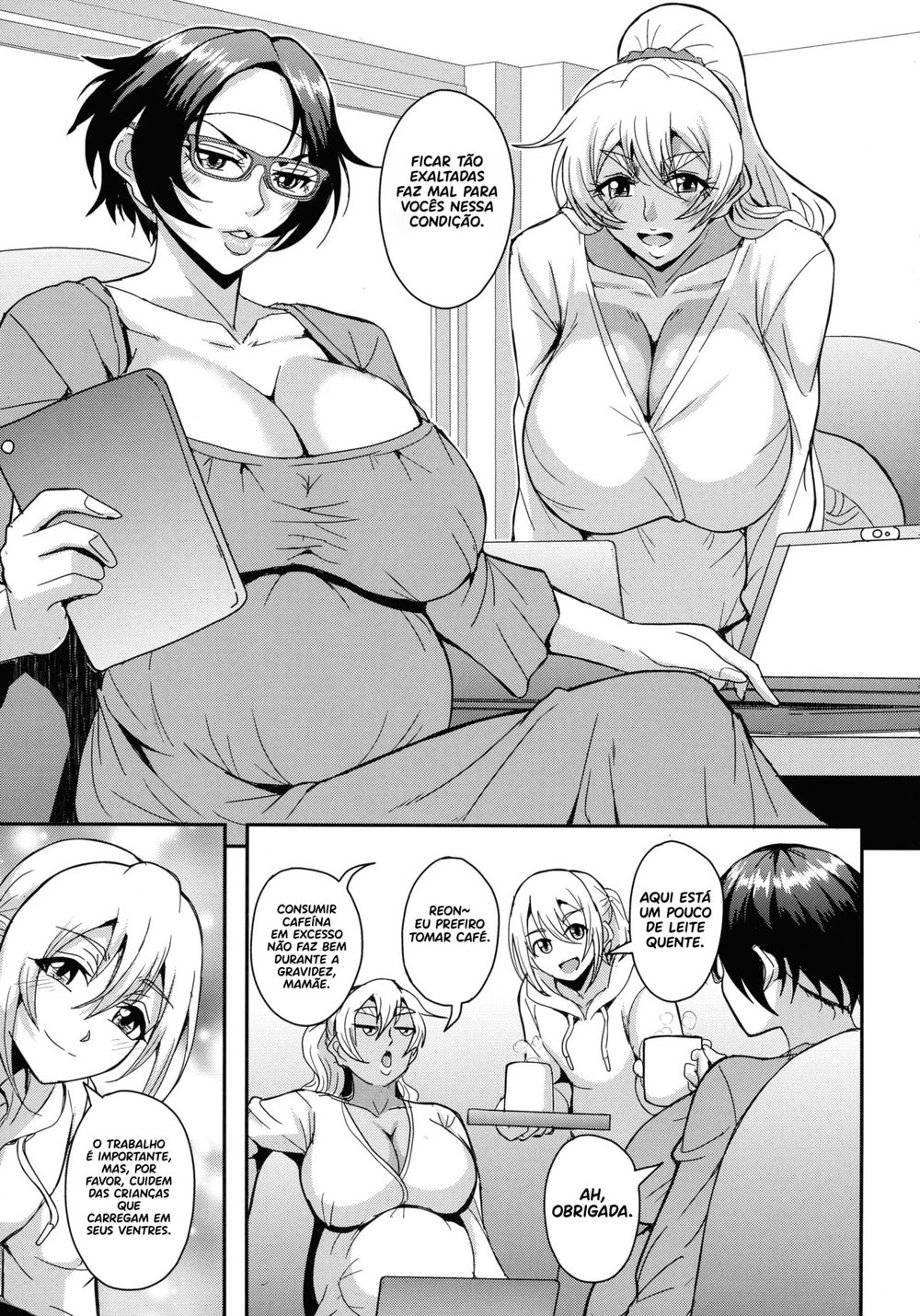 AraFou Dokushin BariCare Oba-san ga Yuujin no Musuko demo aru Toshishita Danshi to no Kankei Ni Hamaru Hanashi 4 — Capítulo 1, página 54 | Quadrinhos Eróticos em Português