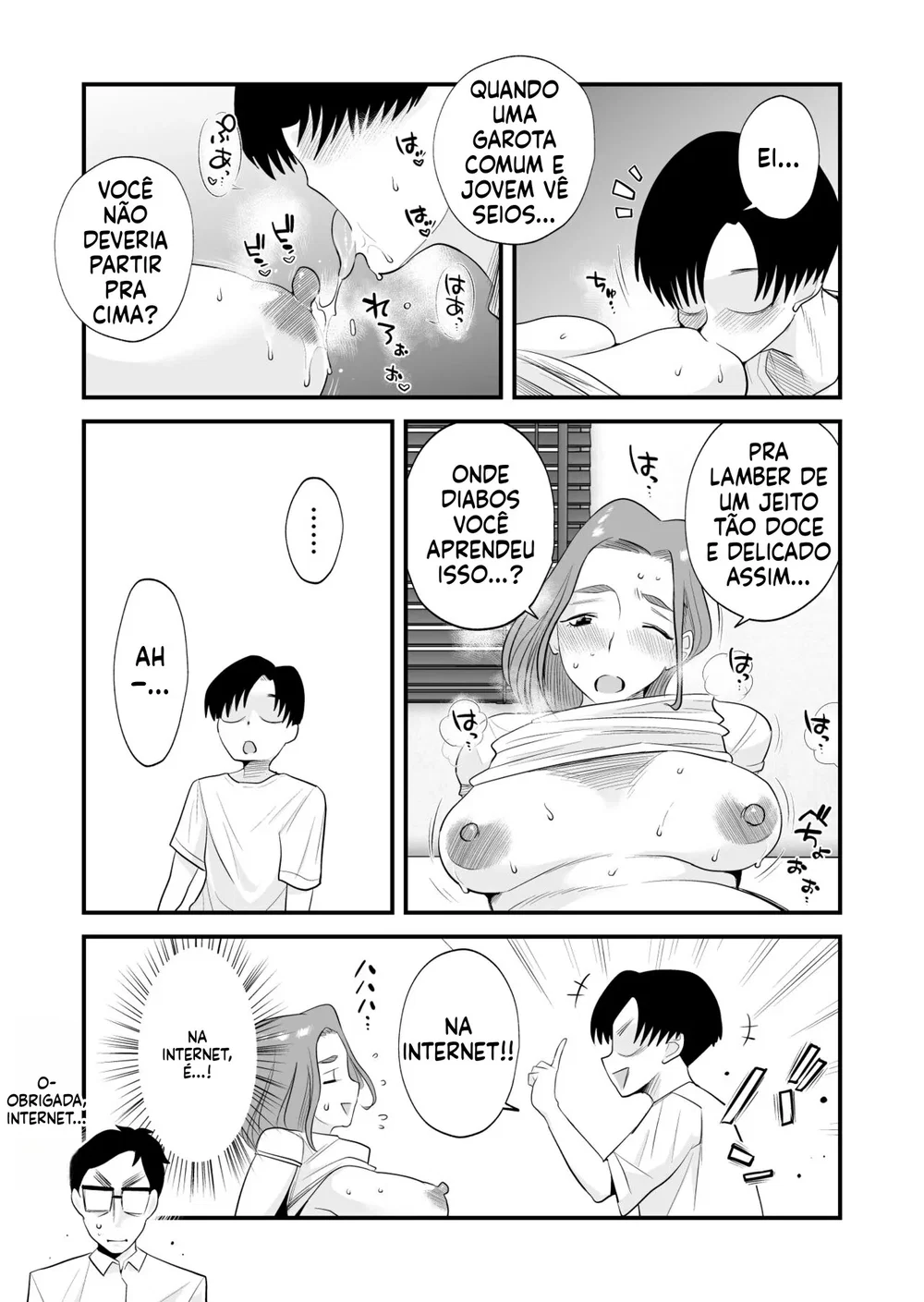Chichioya Kounin! Hasegawa-san Chi no Oyako Kankei — Capítulo 1, página 34 | Quadrinhos Eróticos em Português