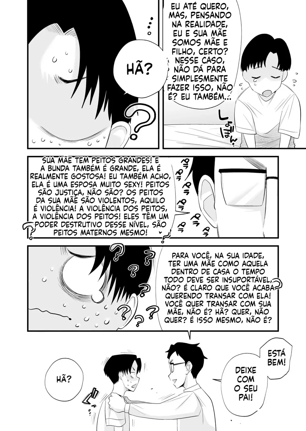 Chichioya Kounin! Hasegawa-san Chi no Oyako Kankei — Capítulo 1, página 8 | Quadrinhos Eróticos em Português