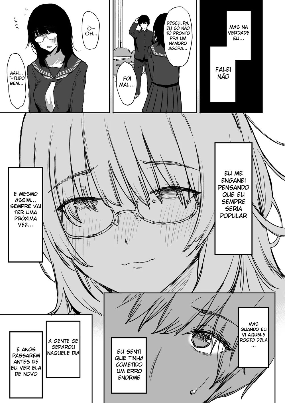 Eu Ainda Te Amo ~ Minha Ex Virou uma Idol Gravure Peituda e Me Seduz com Sexo Adúltero — Capítulo 1, página 4 | Quadrinhos Eróticos em Português