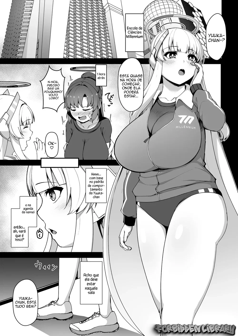 Futanari Yuuka vs Noa — Capítulo 1 Futanari Yuuka vs Noa — Capítulo 1, página 3 | Quadrinhos Eróticos em Português