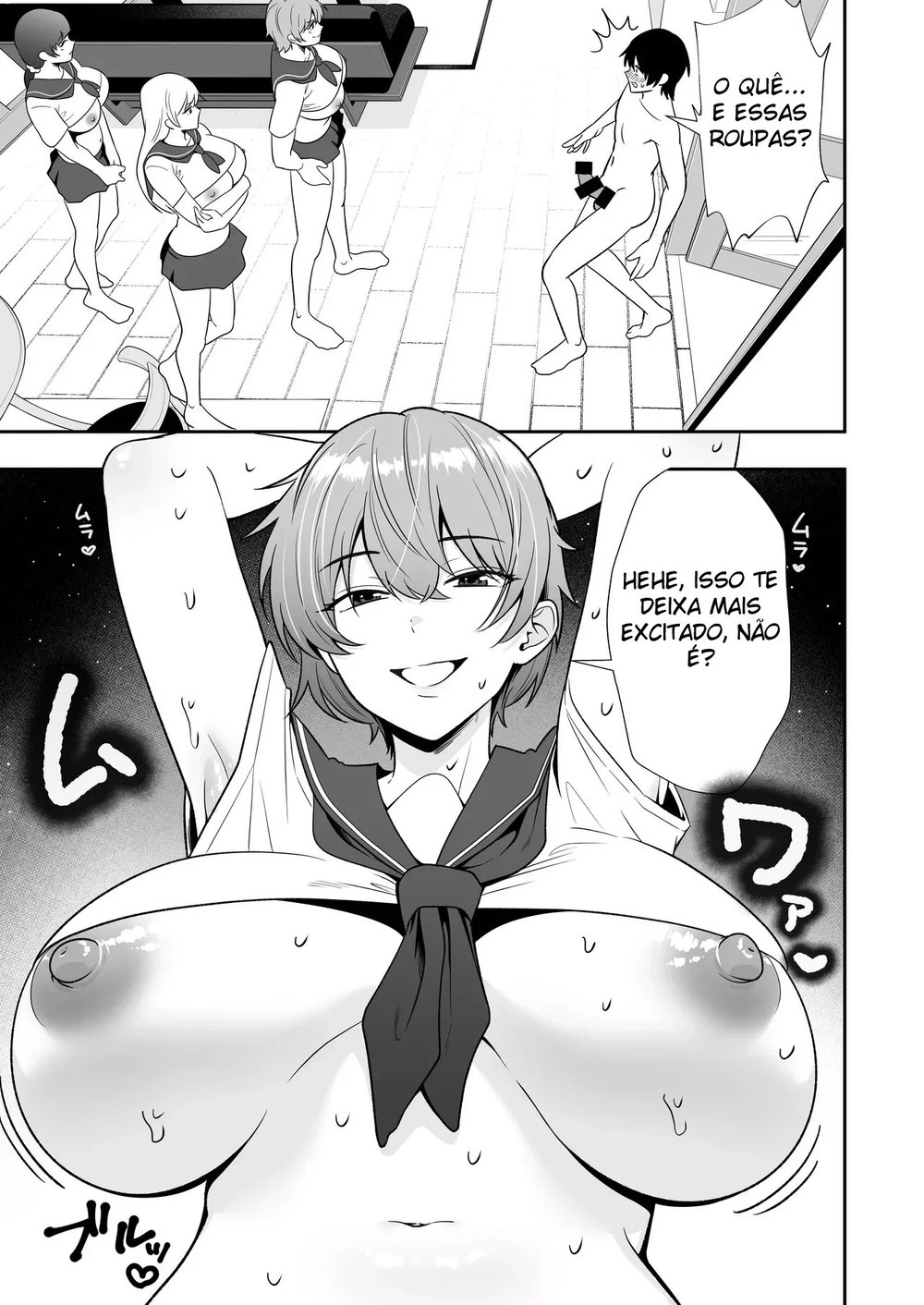 Harém de Mães 3 ~ Sexo Doce e Carinhoso de Uniforme com as Mães Que Eu Amo ~ — Capítulo 1, página 33 | Quadrinhos Eróticos em Português