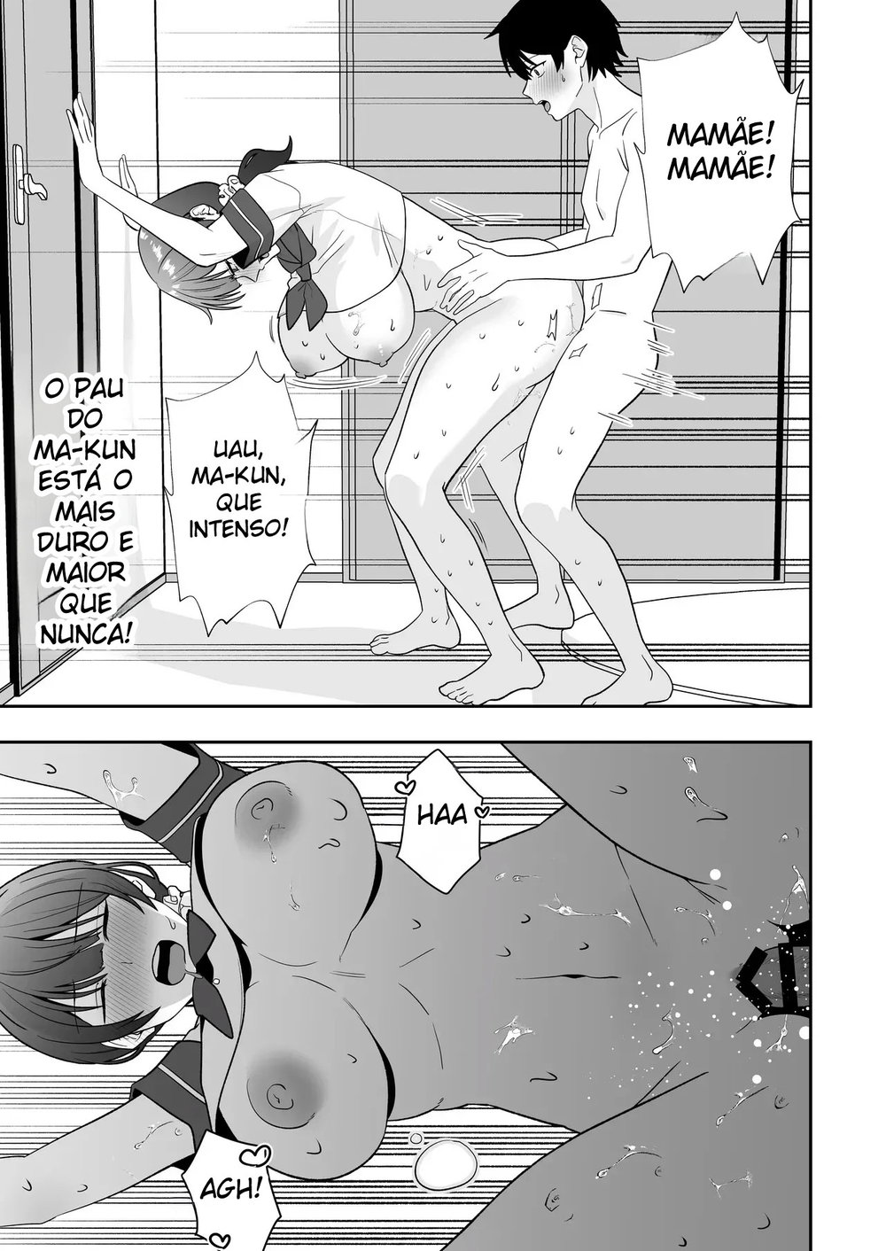 Harém de Mães 3 ~ Sexo Doce e Carinhoso de Uniforme com as Mães Que Eu Amo ~ — Capítulo 1, página 53 | Quadrinhos Eróticos em Português