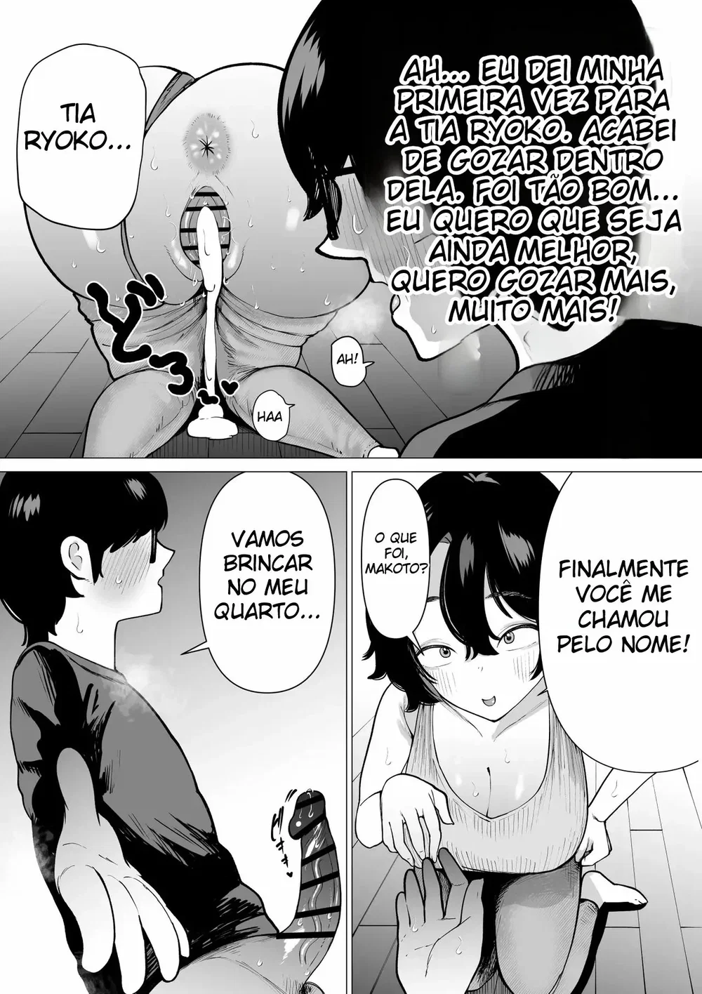 Hikikomori de Ero Manga Kaiteru Doutei Oikko to Oba-san ga Icha Love SEX suru Hanashi — Capítulo 1 Hikikomori de Ero Manga Kaiteru Doutei Oikko to Oba-san ga Icha Love SEX suru Hanashi — Capítulo 1, página 24 | Quadrinhos Eróticos em Português