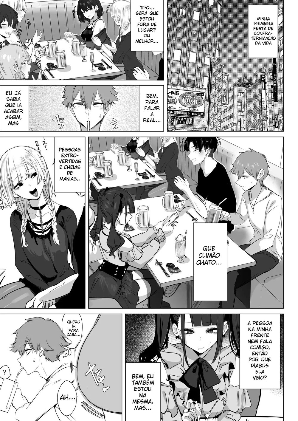 Marmelada da Gyaru Baixinha — Capítulo 1, página 2 | Quadrinhos Eróticos em Português