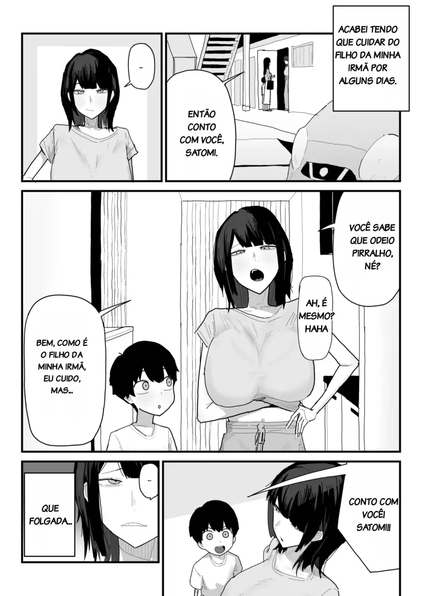 Nee-chan no musuko o azukatta kekka — Capítulo 1, página 2 | Quadrinhos Eróticos em Português