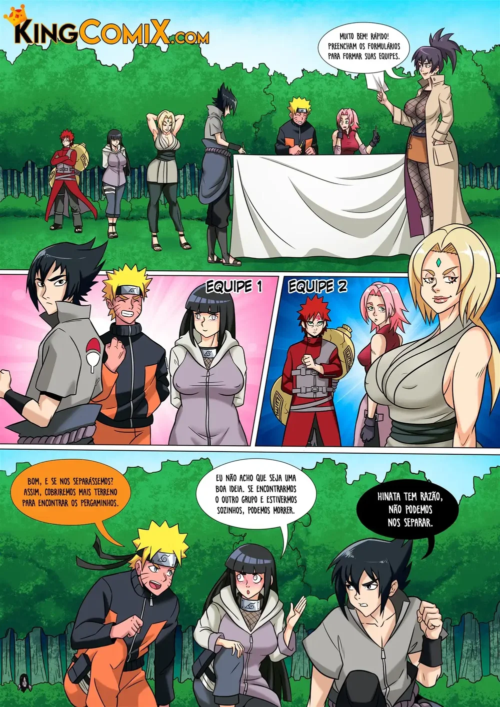 O Jutsu Sexual Secreto de Orochimaru — Capítulo 1, página 3 | Quadrinhos Eróticos em Português