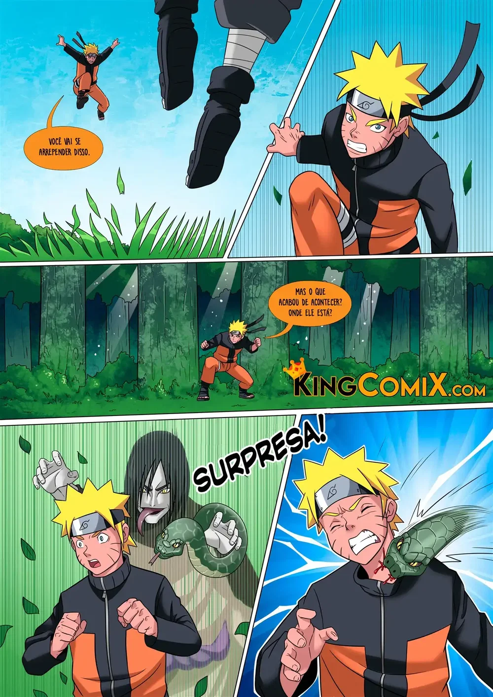 O Jutsu Sexual Secreto de Orochimaru — Capítulo 1, página 5 | Quadrinhos Eróticos em Português