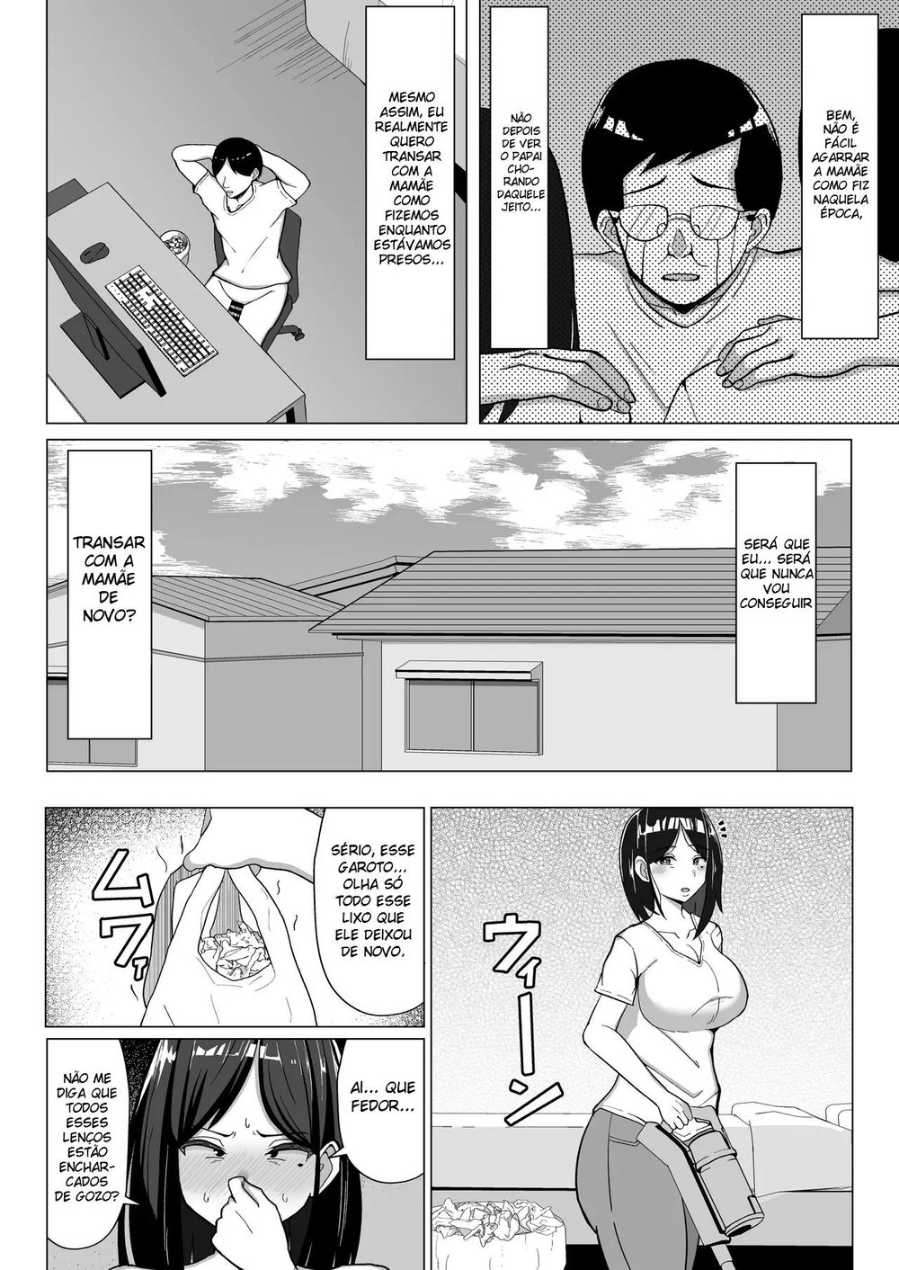 O Quarto de Onde Não Pode Sair Sem Fazer Sexo 2 ~ A Mãe Resmungona e Eu na Fase Rebelde — Capítulo 1 O Quarto de Onde Não Pode Sair Sem Fazer Sexo 2 ~ A Mãe Resmungona e Eu na Fase Rebelde — Capítulo 1, página 47 | Quadrinhos Eróticos em Português