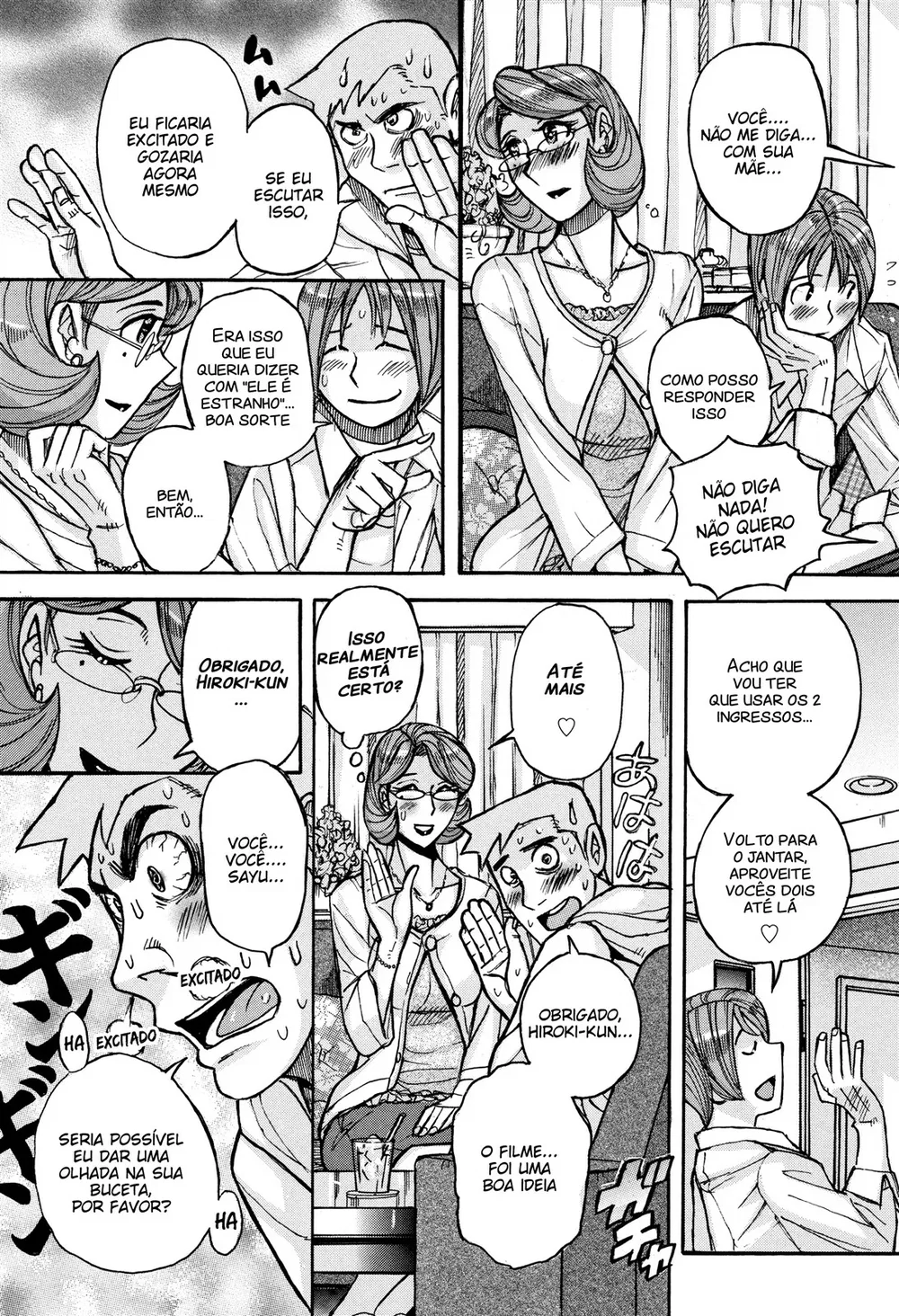 Ore no Kaa-san ga Itsu made mo Erosugiru 2 — Capítulo 1, página 12 | Quadrinhos Eróticos em Português