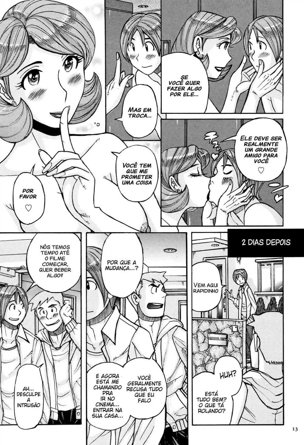 Ore no Kaa-san ga Itsu made mo Erosugiru 2 — Capítulo 1, página 9 | Quadrinhos Eróticos em Português