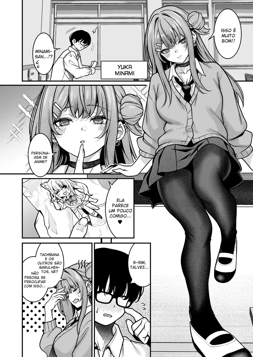 Otaku ni Yasashii Gal wa Aitsu no Kanojo — Capítulo 1 Otaku ni Yasashii Gal wa Aitsu no Kanojo — Capítulo 1, página 3 | Quadrinhos Eróticos em Português