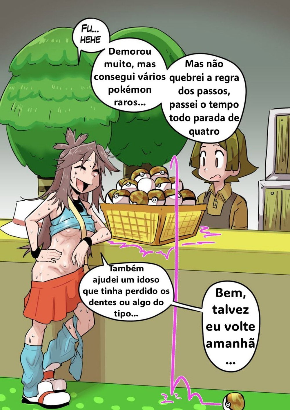 Pkmn Leafy Green — Capítulo 1 Pkmn Leafy Green — Capítulo 1, página 58 | Quadrinhos Eróticos em Português