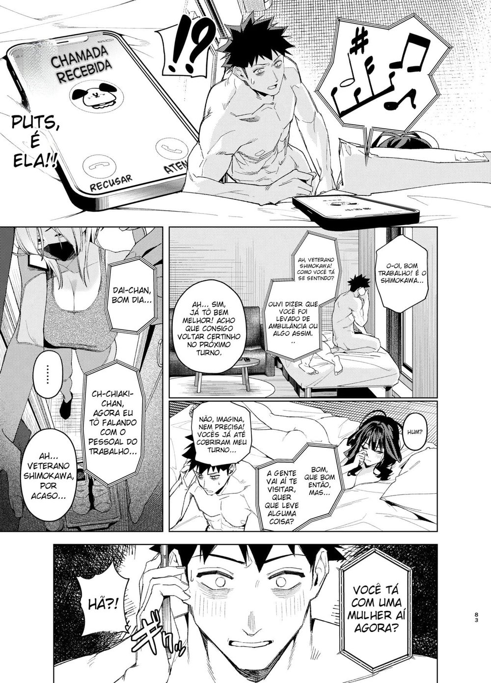 Podemos Ficar Na Sua Casa Hoje Á Noite, Senpai? 3 — Capítulo 1 Podemos Ficar Na Sua Casa Hoje Á Noite, Senpai? 3 — Capítulo 1, página 83 | Quadrinhos Eróticos em Português