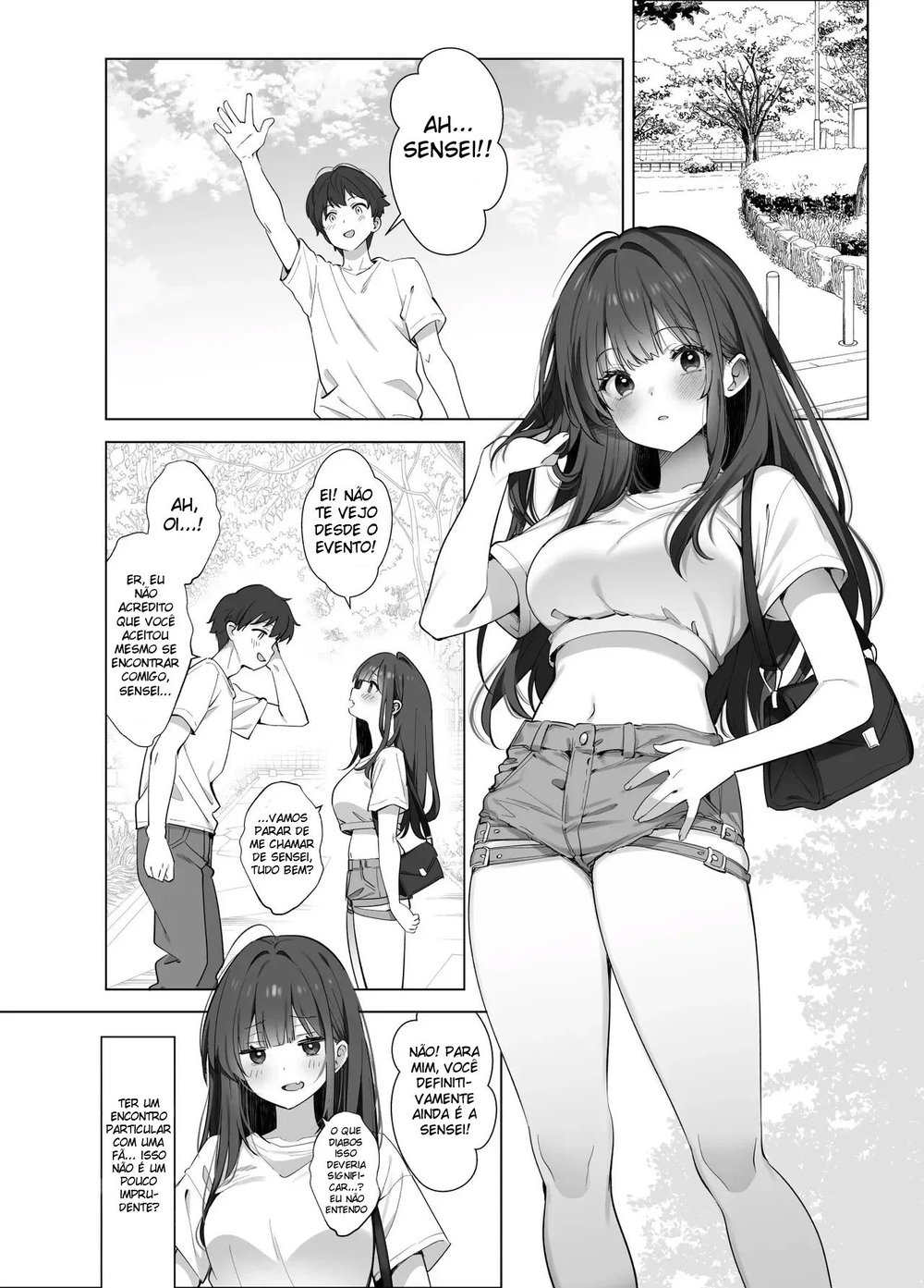 Prazer Em Te Conhecer ~ Eu Sou Uma Autora de Doujin de Nível Intermediário — Capítulo 1, página 13 | Quadrinhos Eróticos em Português