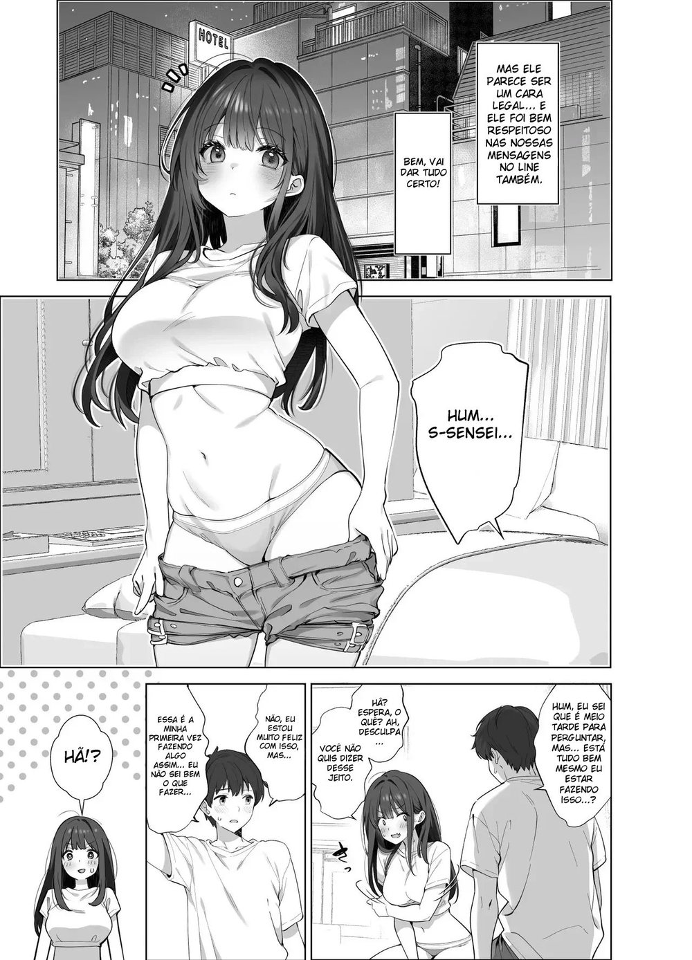 Prazer Em Te Conhecer ~ Eu Sou Uma Autora de Doujin de Nível Intermediário — Capítulo 1, página 14 | Quadrinhos Eróticos em Português