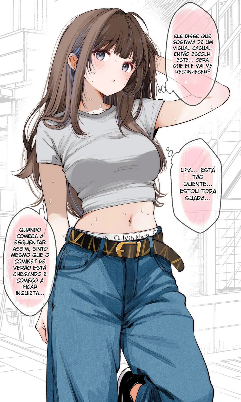 Prazer Em Te Conhecer ~ Eu Sou Uma Autora de Doujin de Nível Intermediário — Capítulo 1, página 46 | Quadrinhos Eróticos em Português