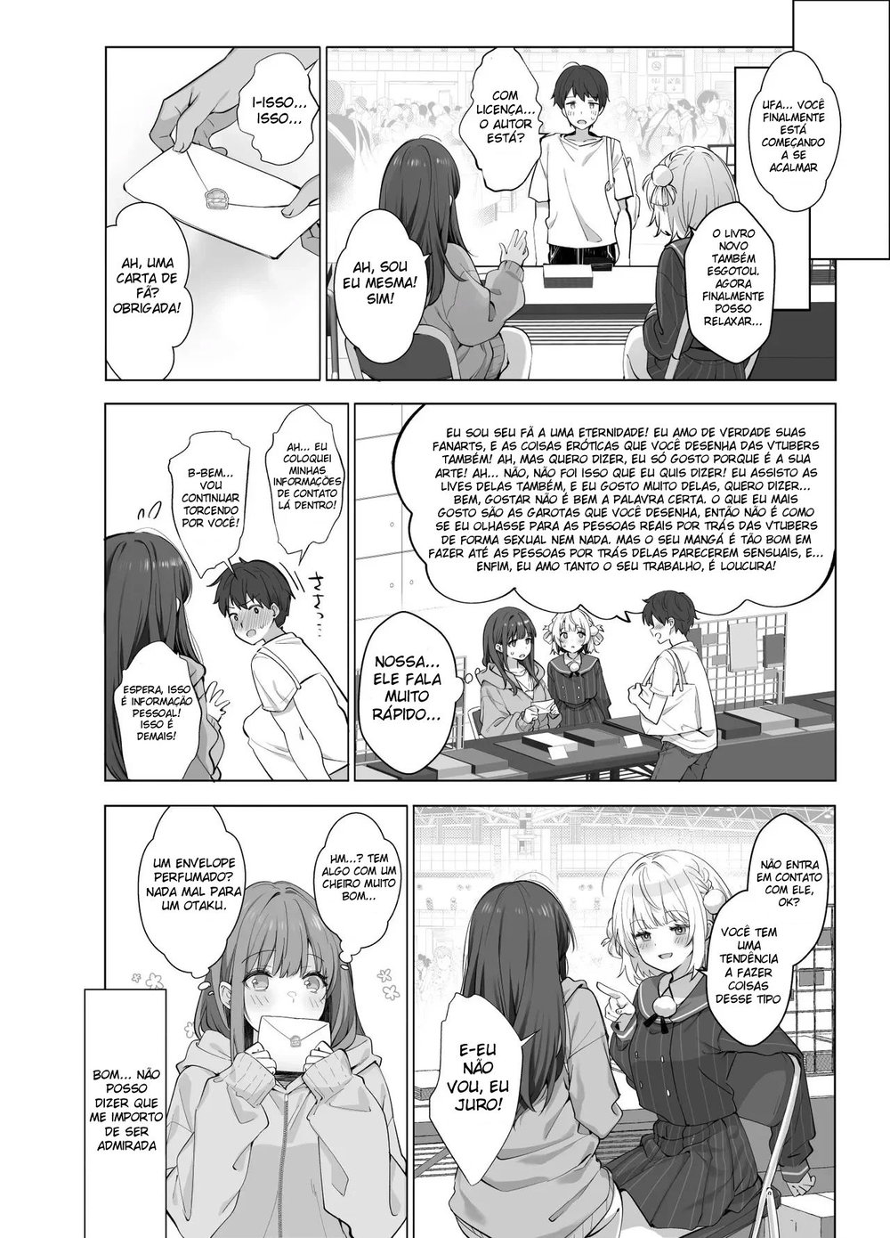 Prazer Em Te Conhecer ~ Eu Sou Uma Autora de Doujin de Nível Intermediário — Capítulo 1, página 5 | Quadrinhos Eróticos em Português