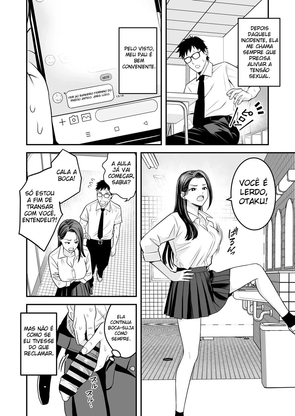 Quando Uma Gyaru Que Só Quer Transar Encontra Um Otaku Bem-Dotado — Capítulo 1 Quando Uma Gyaru Que Só Quer Transar Encontra Um Otaku Bem-Dotado — Capítulo 1, página 19 | Quadrinhos Eróticos em Português