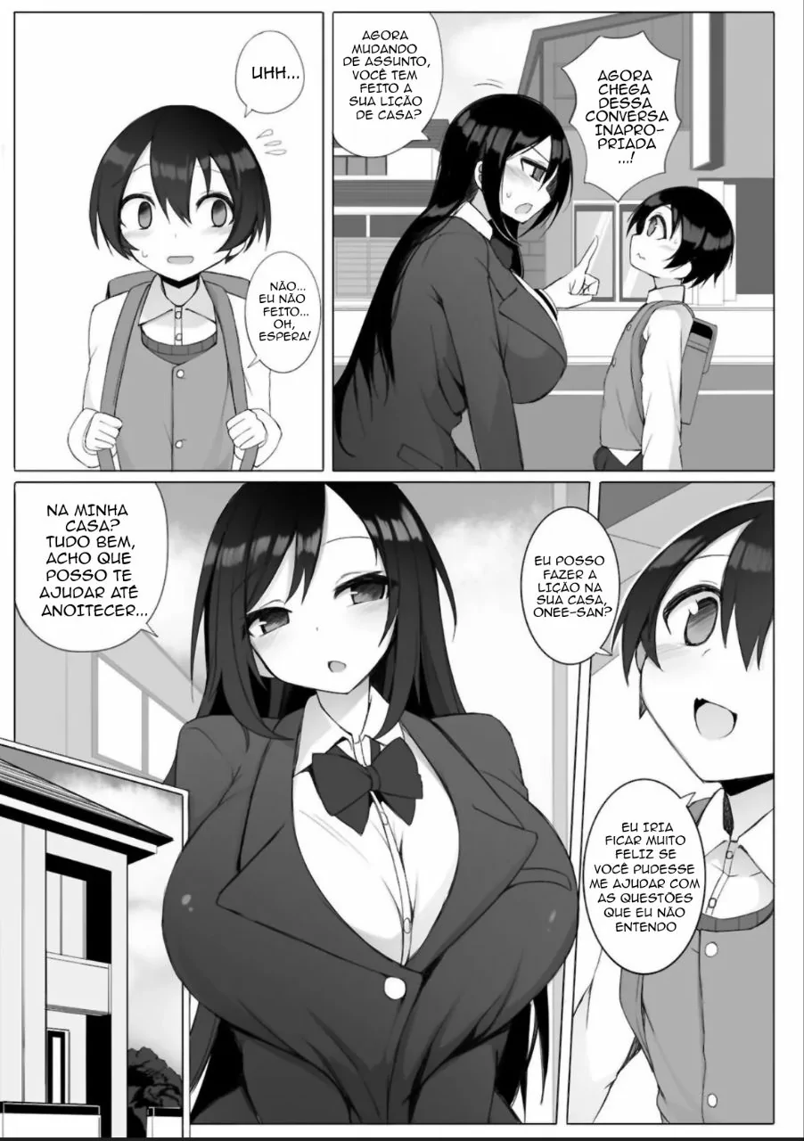Rui-kun to Kinjo no Joshi Kousei no Onee-san — Capítulo 1, página 4 | Quadrinhos Eróticos em Português