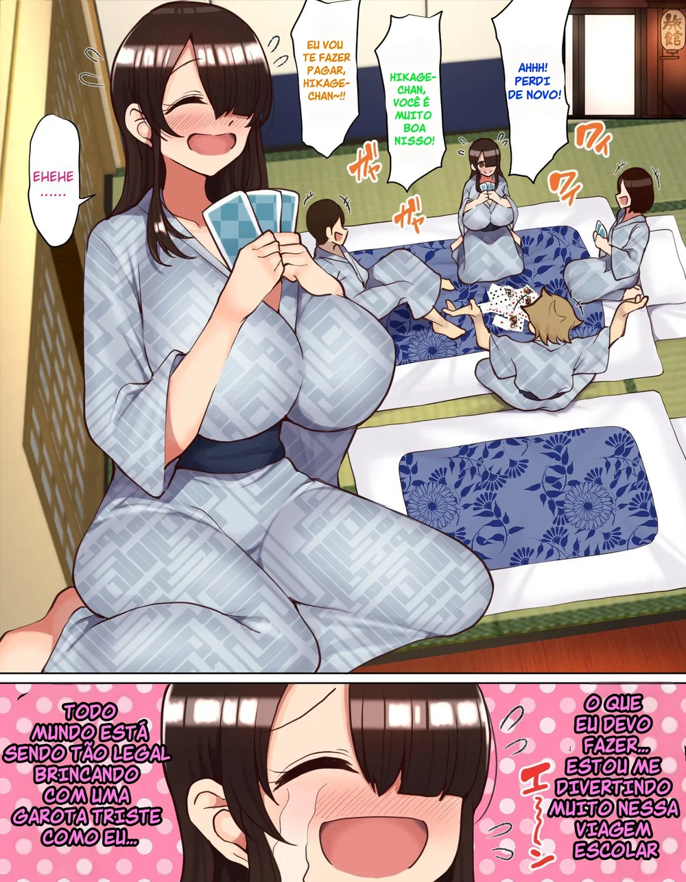 Shuugaku Ryokou de YouCha to Onaji Group ni Nacchatta Mekakure InCha-chan — Capítulo 1, página 4 | Quadrinhos Eróticos em Português