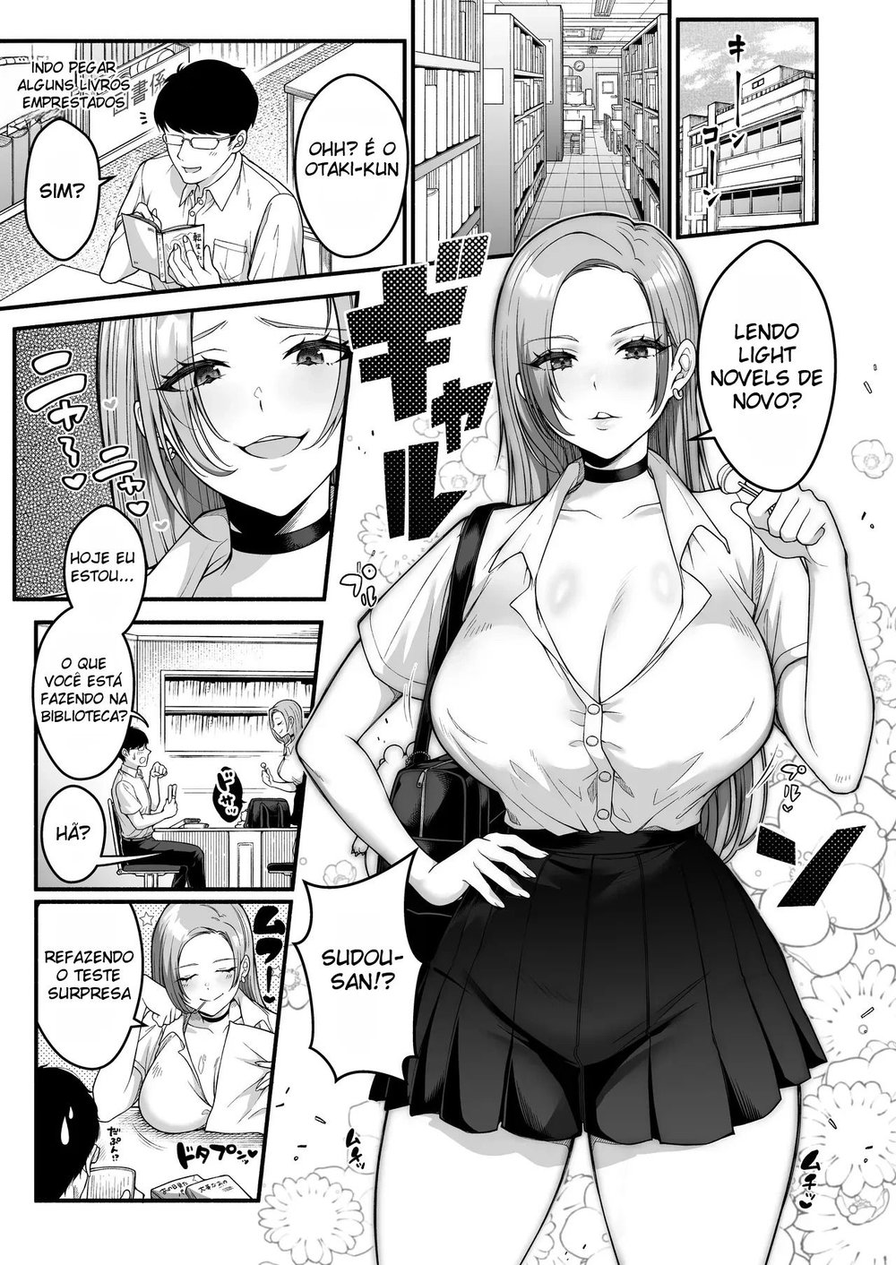 Sudo-san, a Gyaru Peituda de Mamilos Sensíveis Que Deixa Até o Otaku Transar Com Ela — Capítulo 1 Sudo-san, a Gyaru Peituda de Mamilos Sensíveis Que Deixa Até o Otaku Transar Com Ela — Capítulo 1, página 2 | Quadrinhos Eróticos em Português