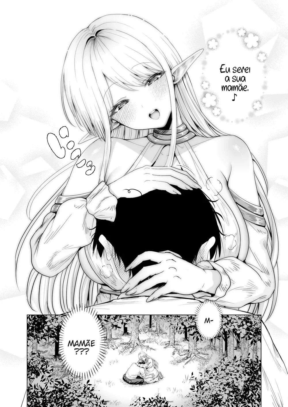 Taneuma (Kyuuseishu) to shite Shoukan sareta Isekai de Elf Mama ni Amayaka sare nagara Yari makuru — Capítulo 1, página 14 | Quadrinhos Eróticos em Português