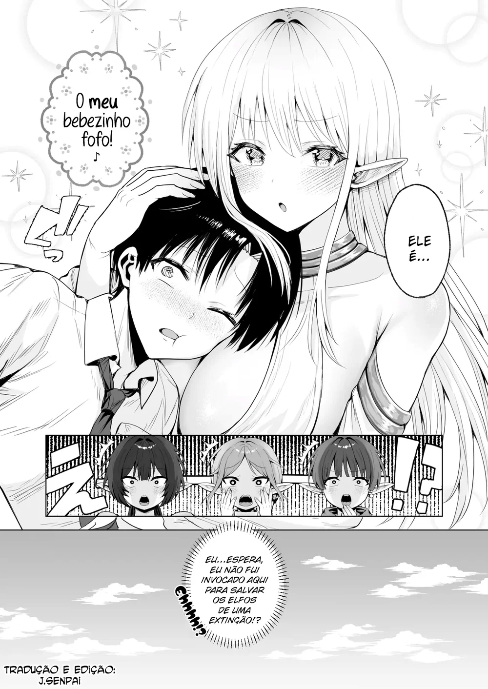 Taneuma (Kyuuseishu) to shite Shoukan sareta Isekai de Elf Mama ni Amayaka sare nagara Yari makuru — Capítulo 1, página 51 | Quadrinhos Eróticos em Português