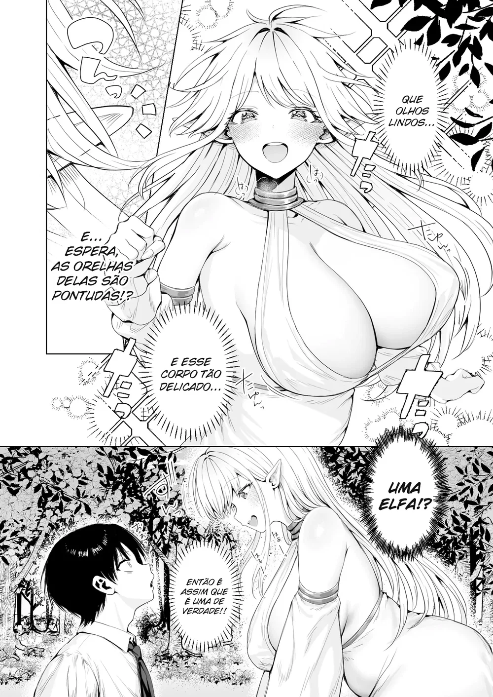 Taneuma (Kyuuseishu) to shite Shoukan sareta Isekai de Elf Mama ni Amayaka sare nagara Yari makuru — Capítulo 1, página 8 | Quadrinhos Eróticos em Português