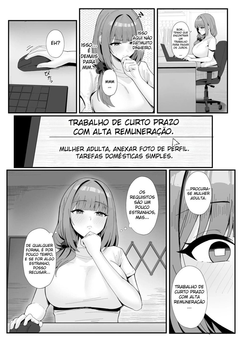 Trabalho de Uma Esposa Pervertida e Empregada Doméstica — Capítulo 1, página 8 | Quadrinhos Eróticos em Português
