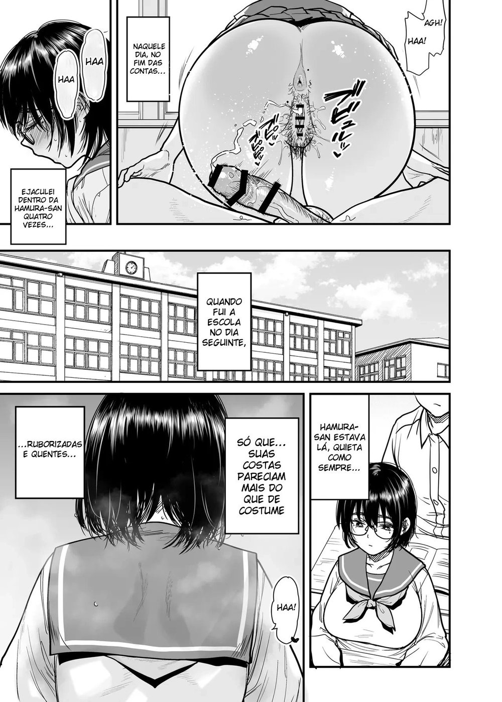 Transformando a Sala do Clube de Literatura Em Um Quarto de Sexo Com a Hamura-san, Que é Suada e Tarada Em Segredo — Capítulo 1 Transformando a Sala do Clube de Literatura Em Um Quarto de Sexo Com a Hamura-san, Que é Suada e Tarada Em Segredo — Capítulo 1, página 22 | Quadrinhos Eróticos em Português