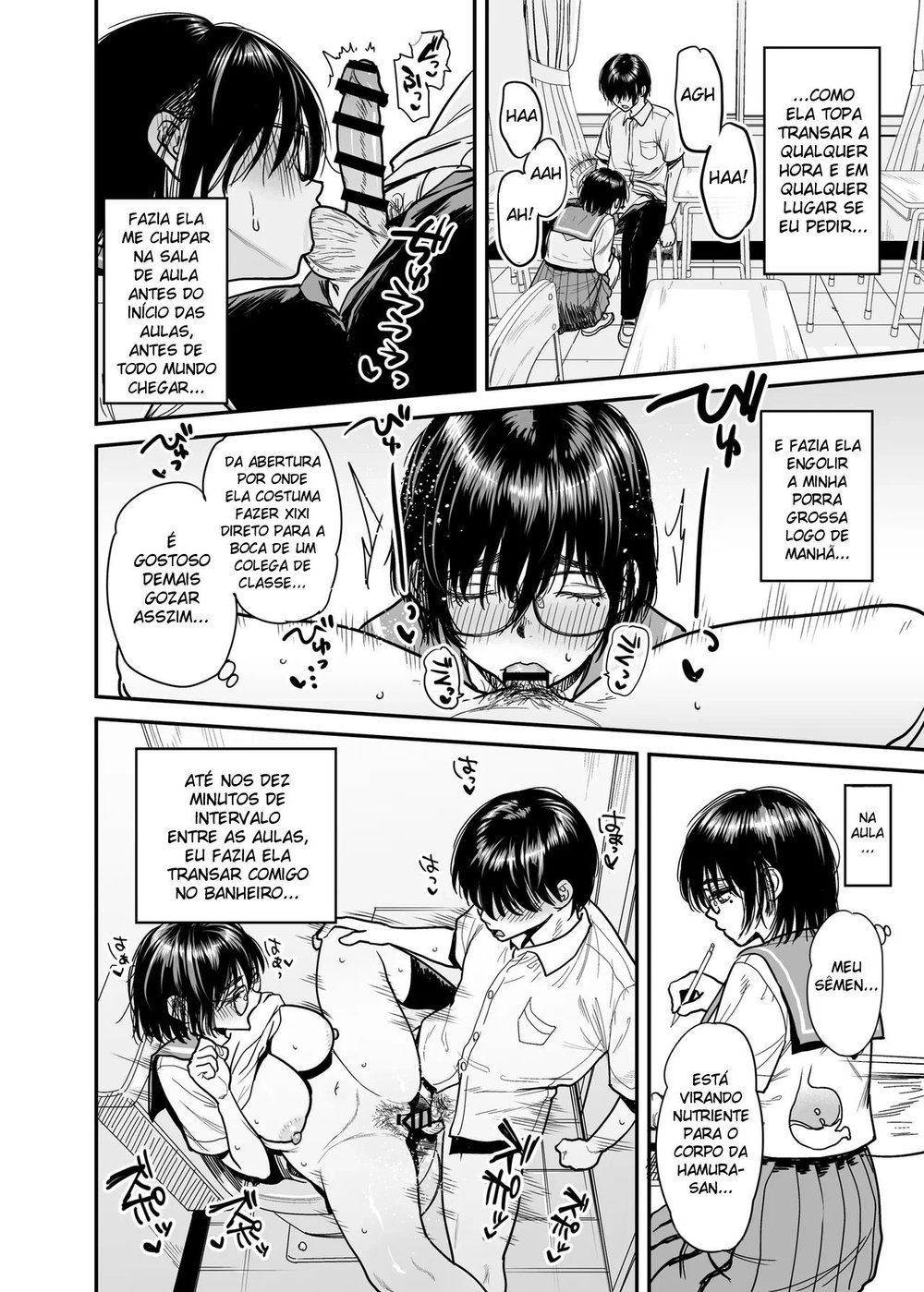 Transformando a Sala do Clube de Literatura Em Um Quarto de Sexo Com a Hamura-san, Que é Suada e Tarada Em Segredo — Capítulo 1 Transformando a Sala do Clube de Literatura Em Um Quarto de Sexo Com a Hamura-san, Que é Suada e Tarada Em Segredo — Capítulo 1, página 25 | Quadrinhos Eróticos em Português
